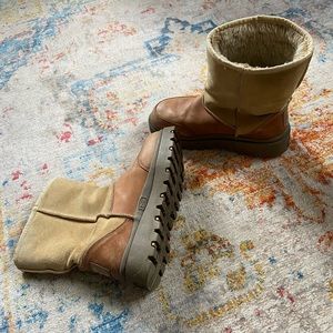 Platform Leather Boots